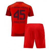 Bayern Munich Aleksandar Pavlovic #45 Hemmadräkt Barn 2024-25 Kortärmad (+ Korta byxor)